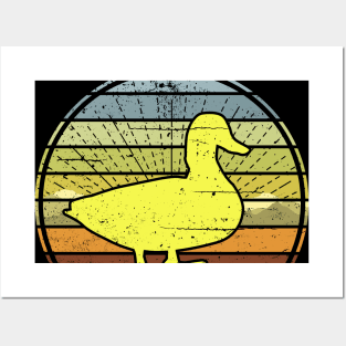 Duck Sunset Posters and Art